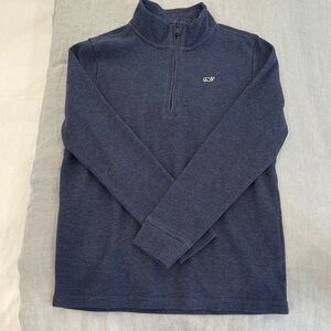 Vineyard Vines Blue Quarter-Zip Sweater